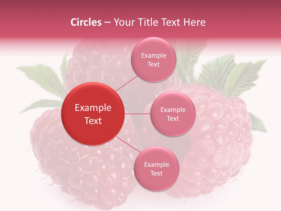 Raspberry Food Vitamin PowerPoint Template