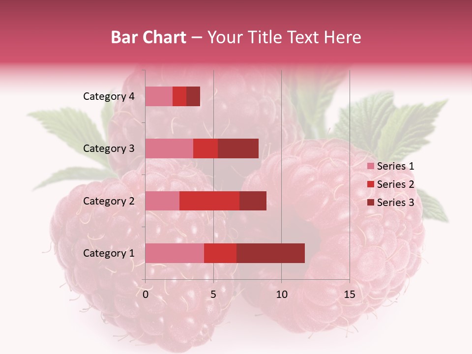 Raspberry Food Vitamin PowerPoint Template