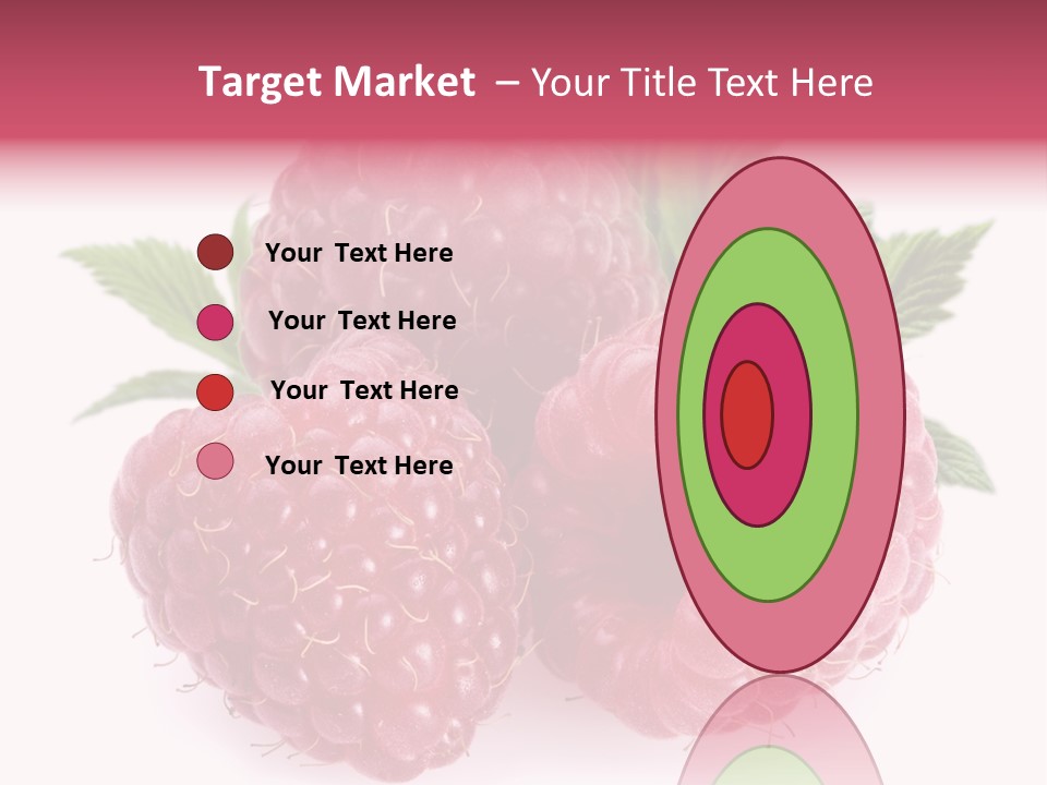Raspberry Food Vitamin PowerPoint Template