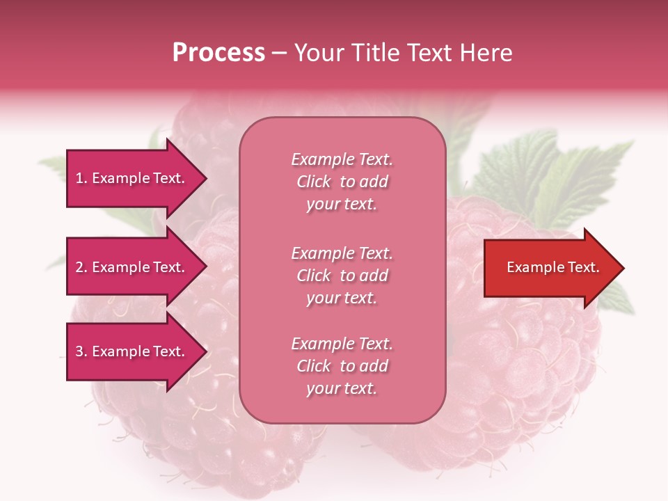 Raspberry Food Vitamin PowerPoint Template