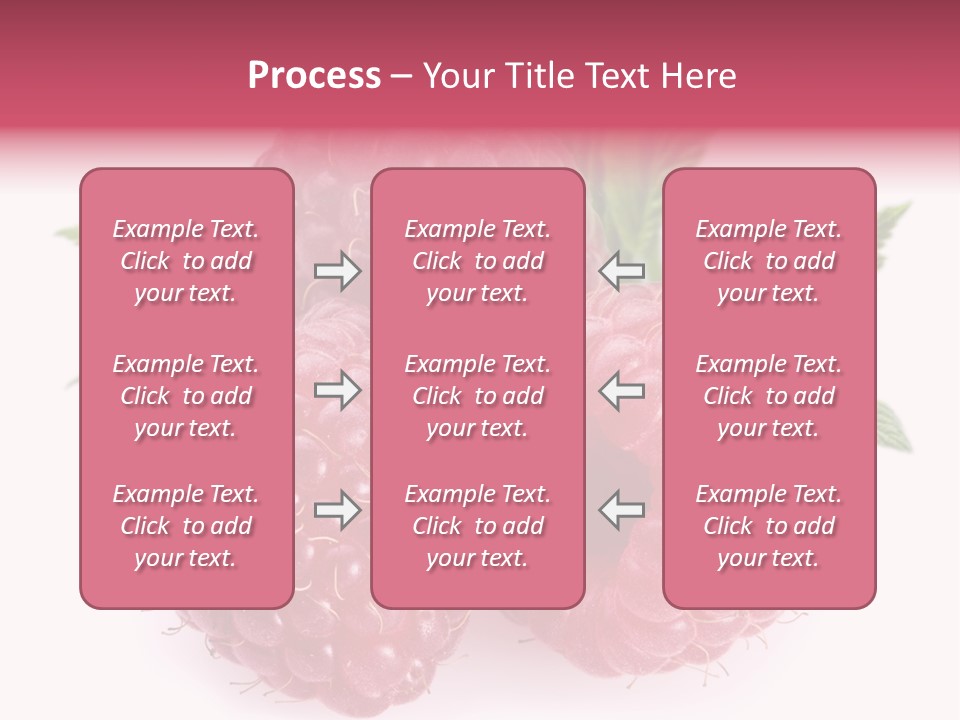 Raspberry Food Vitamin PowerPoint Template