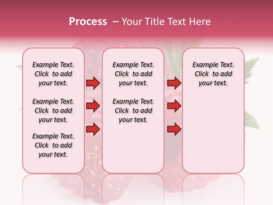 Raspberry Food Vitamin PowerPoint Template