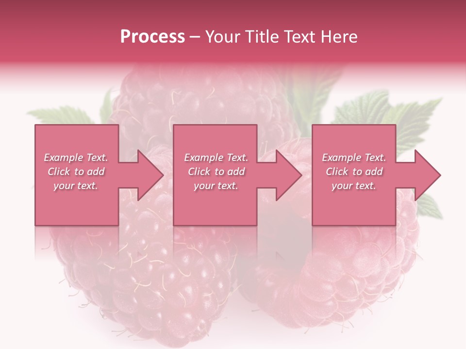 Raspberry Food Vitamin PowerPoint Template