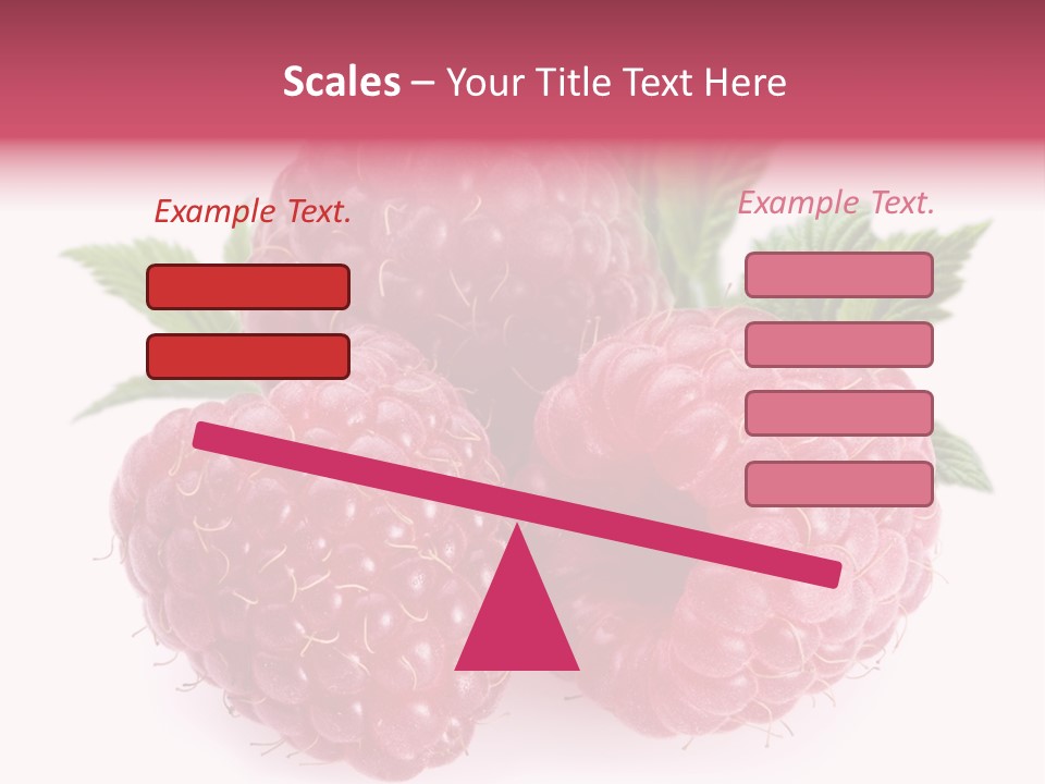 Raspberry Food Vitamin PowerPoint Template