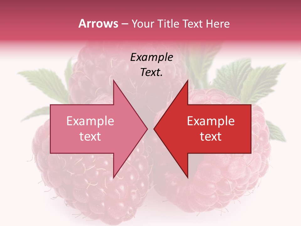 Raspberry Food Vitamin PowerPoint Template