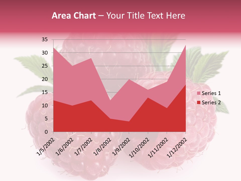 Raspberry Food Vitamin PowerPoint Template