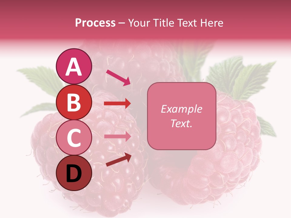 Raspberry Food Vitamin PowerPoint Template