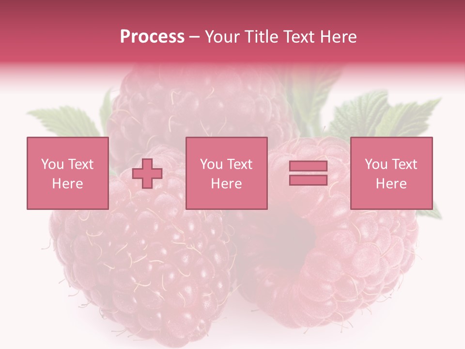 Raspberry Food Vitamin PowerPoint Template