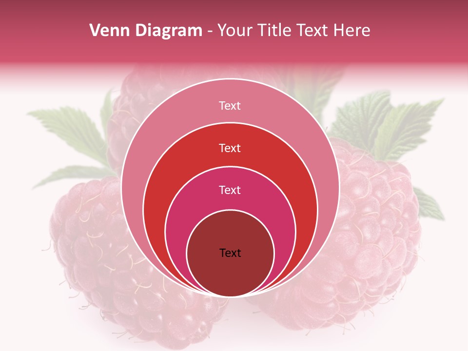 Raspberry Food Vitamin PowerPoint Template