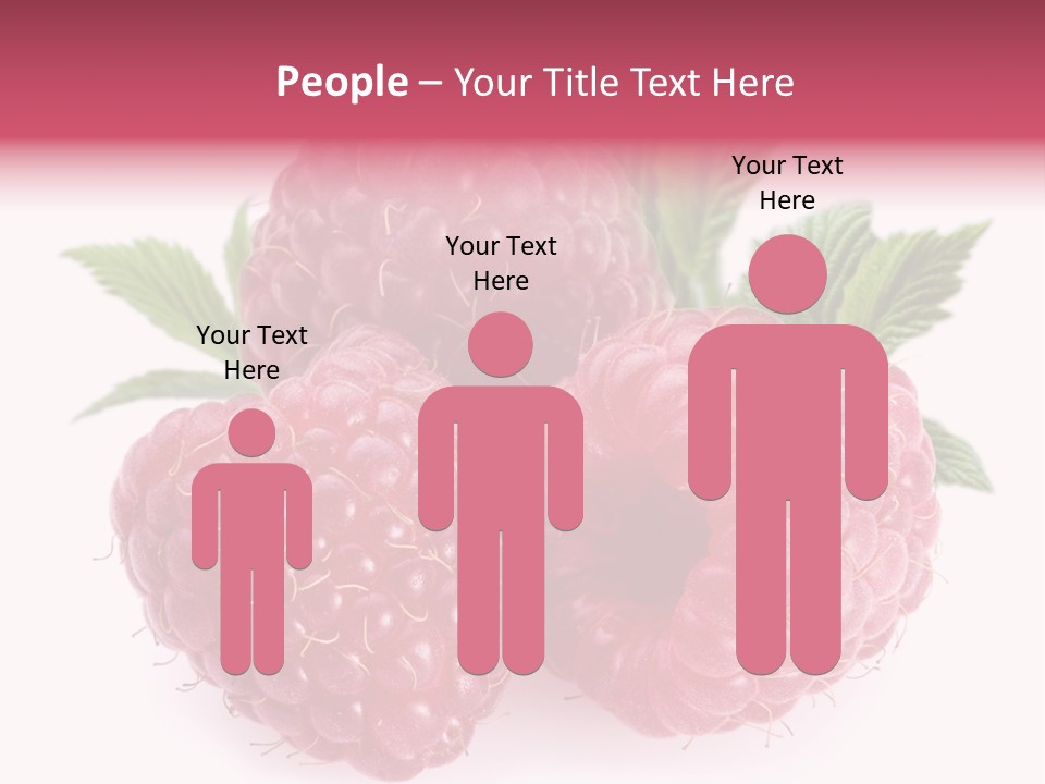 Raspberry Food Vitamin PowerPoint Template