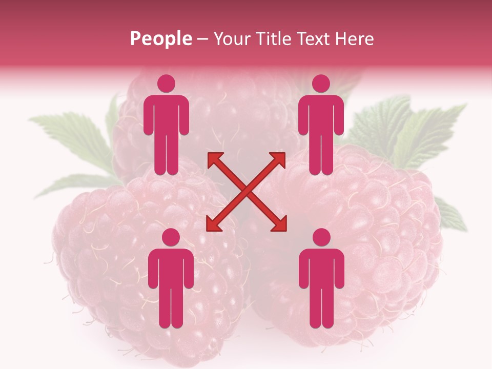 Raspberry Food Vitamin PowerPoint Template