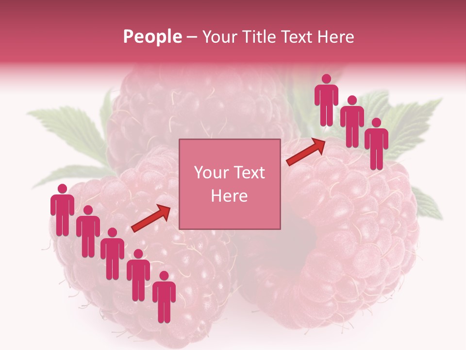 Raspberry Food Vitamin PowerPoint Template
