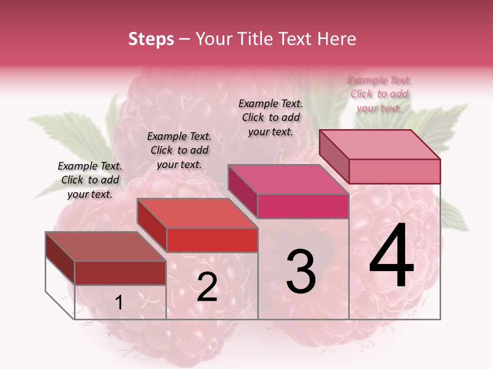 Raspberry Food Vitamin PowerPoint Template
