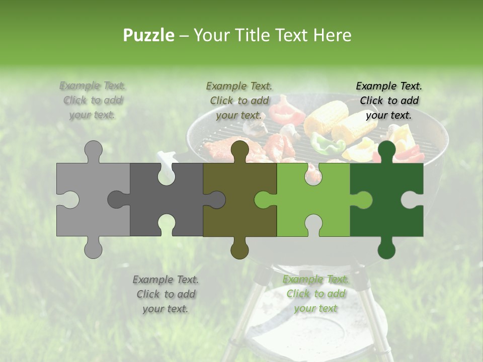 Yummy Roast Green PowerPoint Template