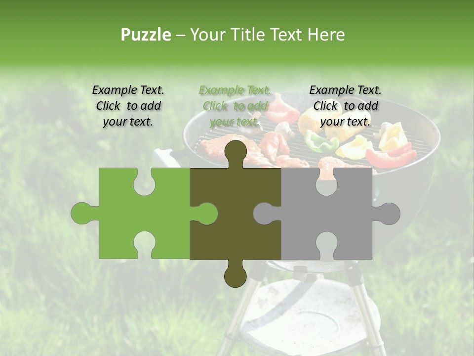 Yummy Roast Green PowerPoint Template