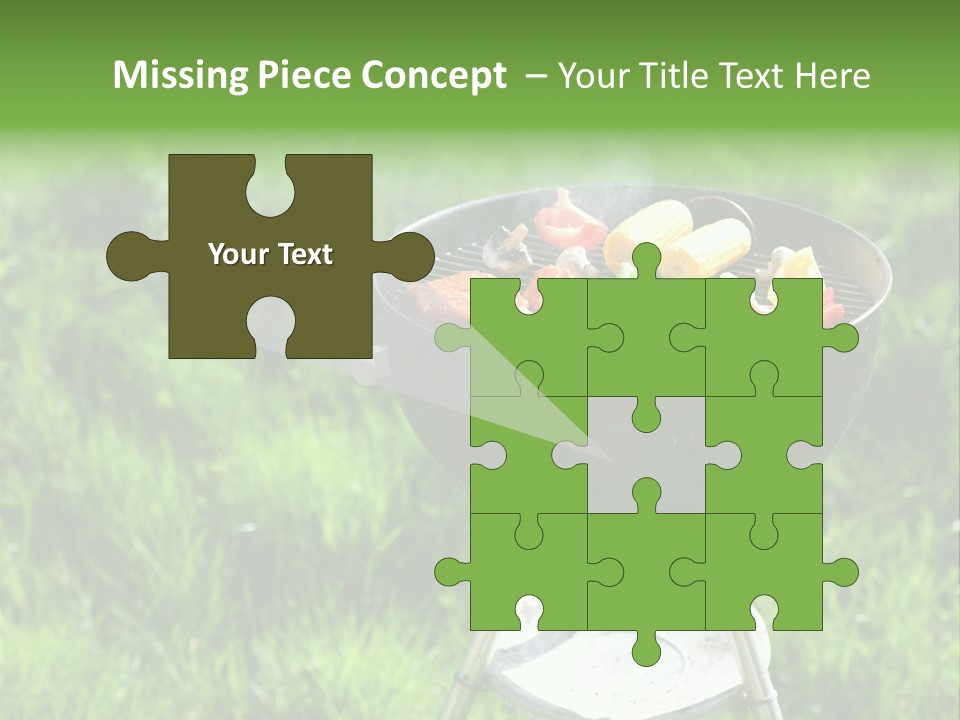 Yummy Roast Green PowerPoint Template