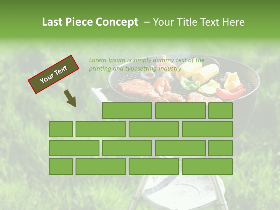 Yummy Roast Green PowerPoint Template