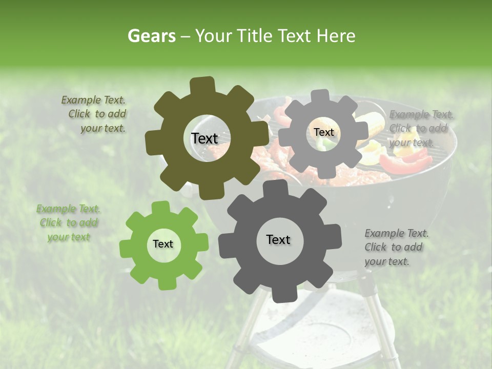 Yummy Roast Green PowerPoint Template