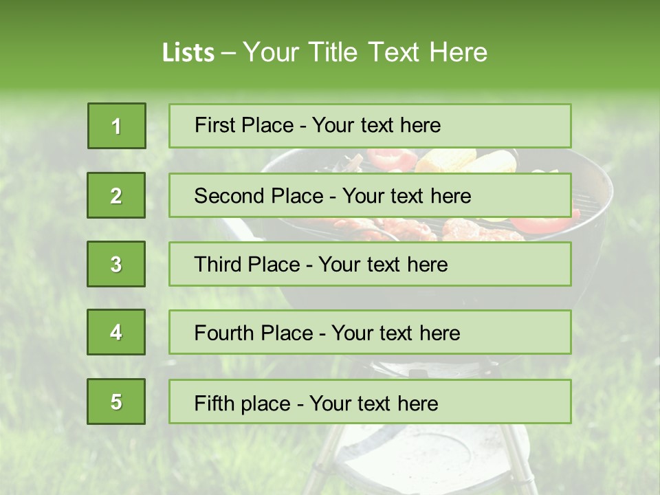 Yummy Roast Green PowerPoint Template