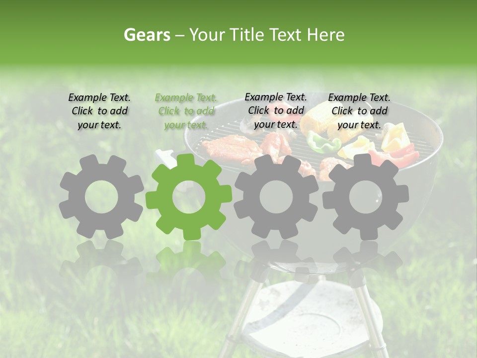 Yummy Roast Green PowerPoint Template