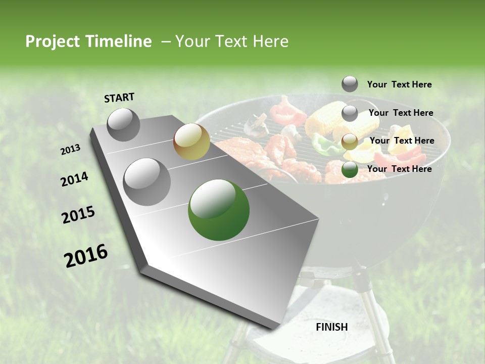 Yummy Roast Green PowerPoint Template