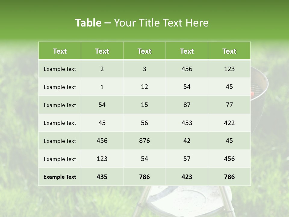 Yummy Roast Green PowerPoint Template