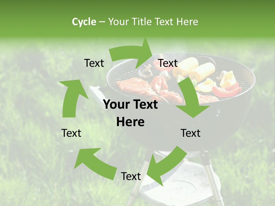Yummy Roast Green PowerPoint Template