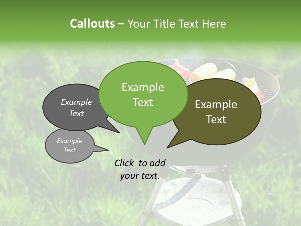 Yummy Roast Green PowerPoint Template