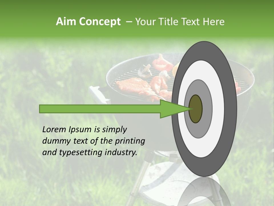 Yummy Roast Green PowerPoint Template