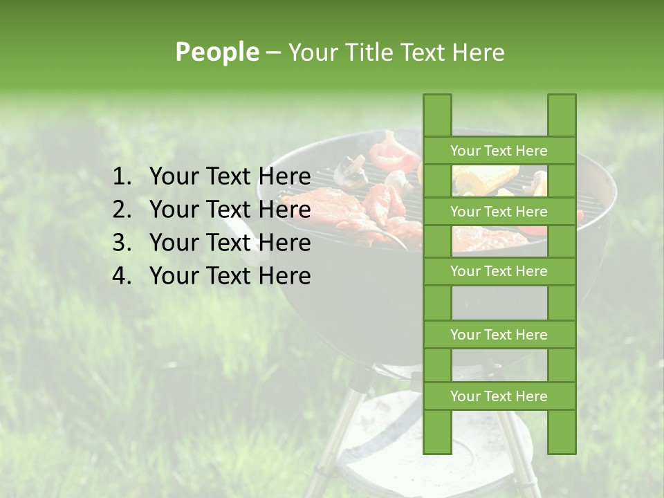 Yummy Roast Green PowerPoint Template