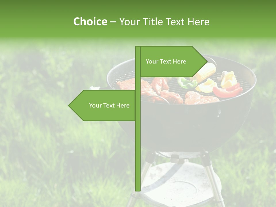 Yummy Roast Green PowerPoint Template