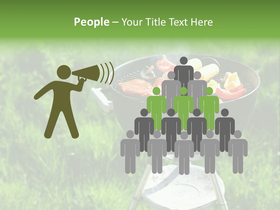 Yummy Roast Green PowerPoint Template