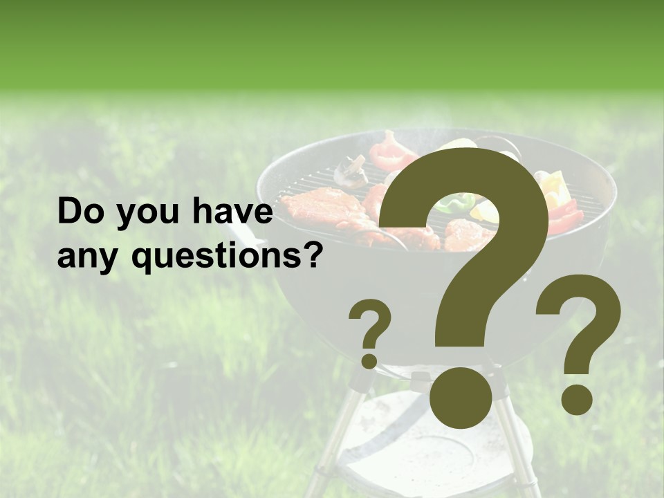 Yummy Roast Green PowerPoint Template