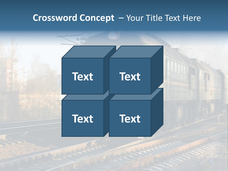 Rail Industrial Cargo PowerPoint Template