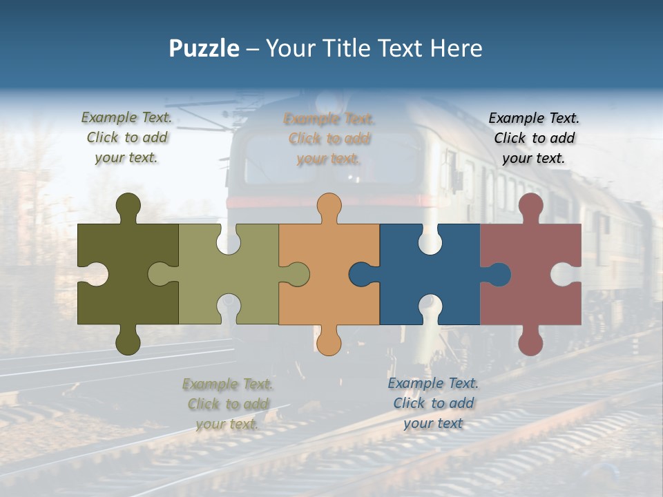 Rail Industrial Cargo PowerPoint Template