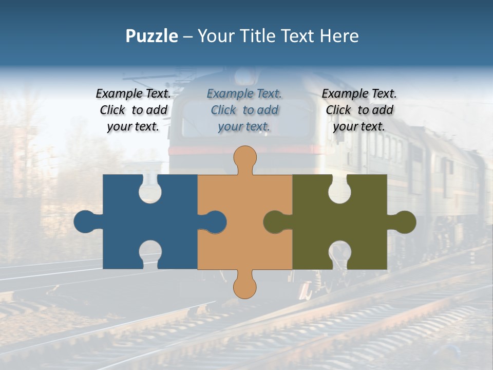 Rail Industrial Cargo PowerPoint Template