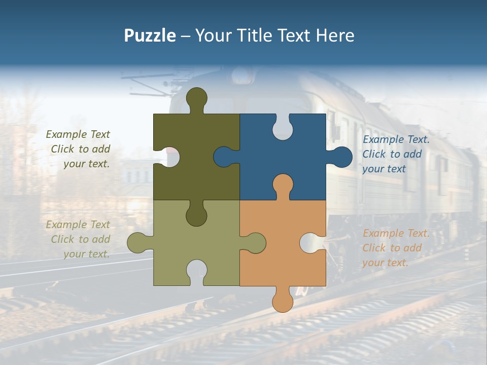 Rail Industrial Cargo PowerPoint Template