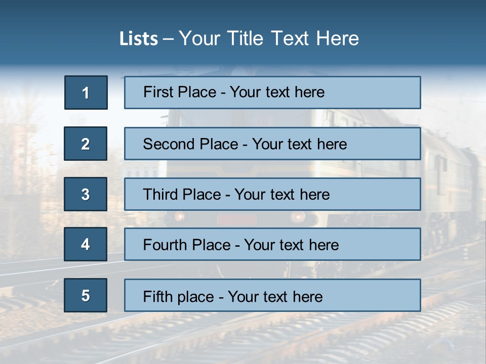 Rail Industrial Cargo PowerPoint Template