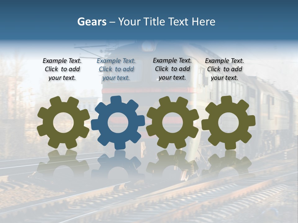 Rail Industrial Cargo PowerPoint Template