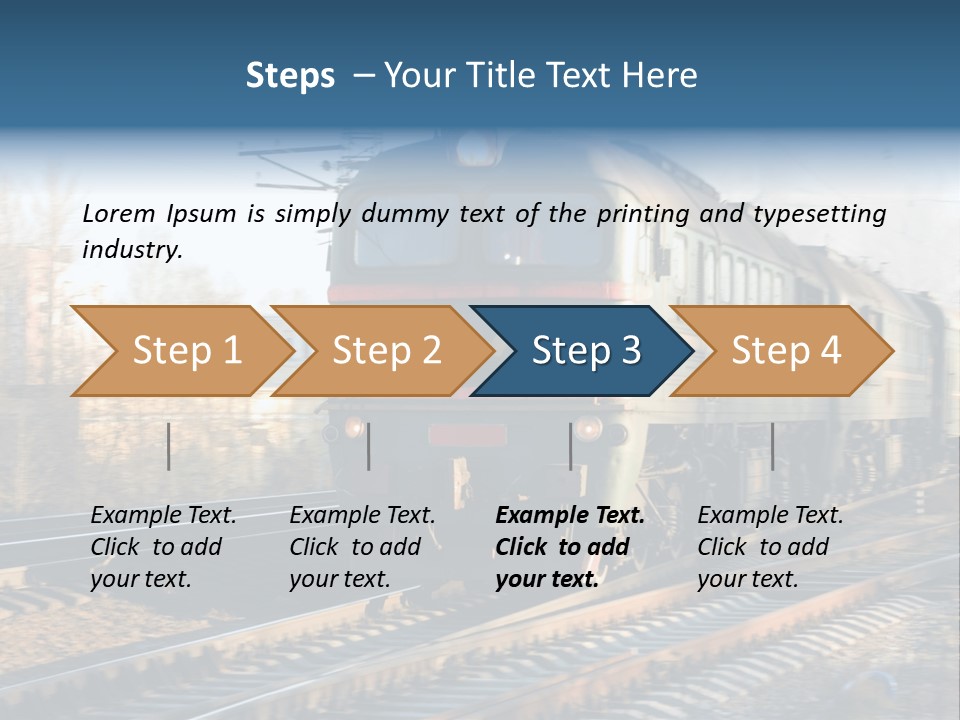Rail Industrial Cargo PowerPoint Template