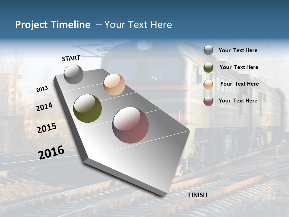 Rail Industrial Cargo PowerPoint Template