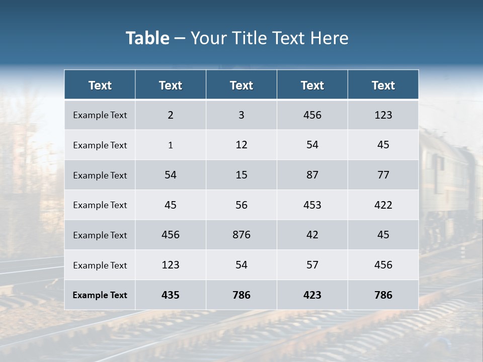 Rail Industrial Cargo PowerPoint Template