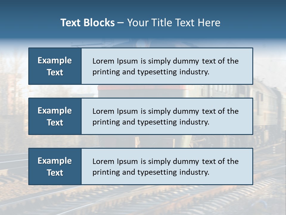 Rail Industrial Cargo PowerPoint Template
