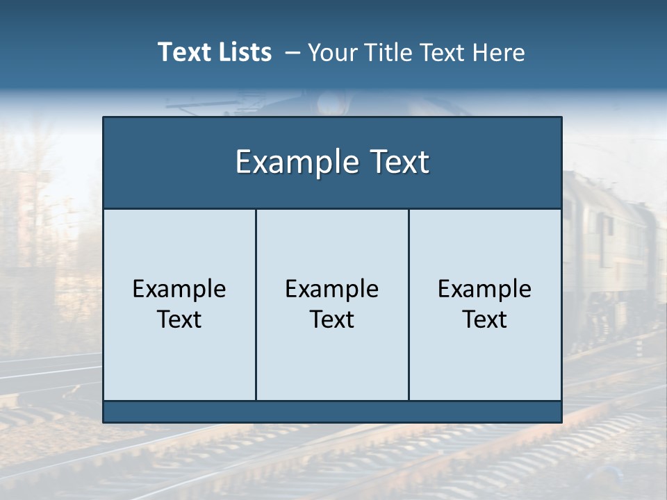 Rail Industrial Cargo PowerPoint Template