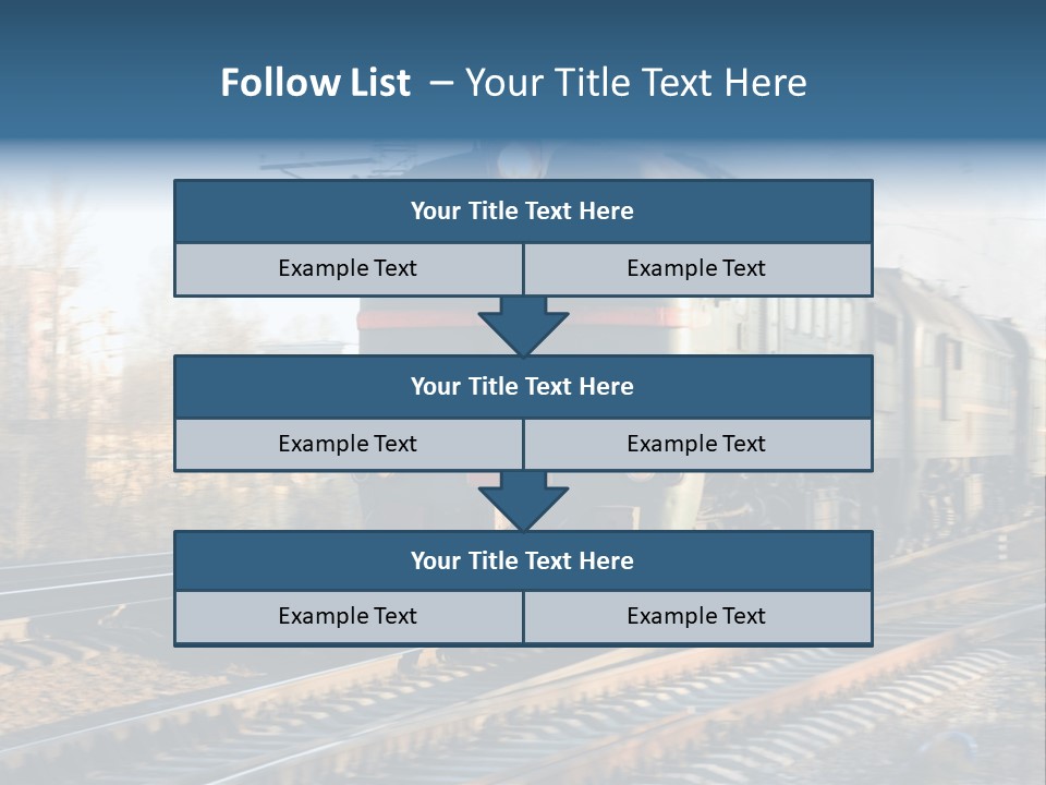 Rail Industrial Cargo PowerPoint Template