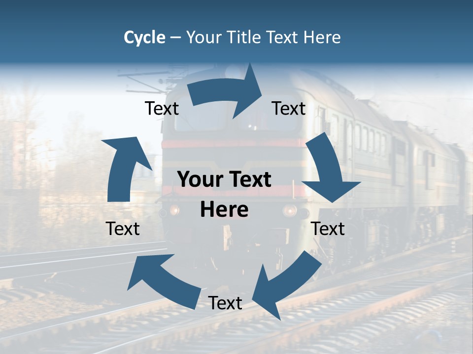 Rail Industrial Cargo PowerPoint Template