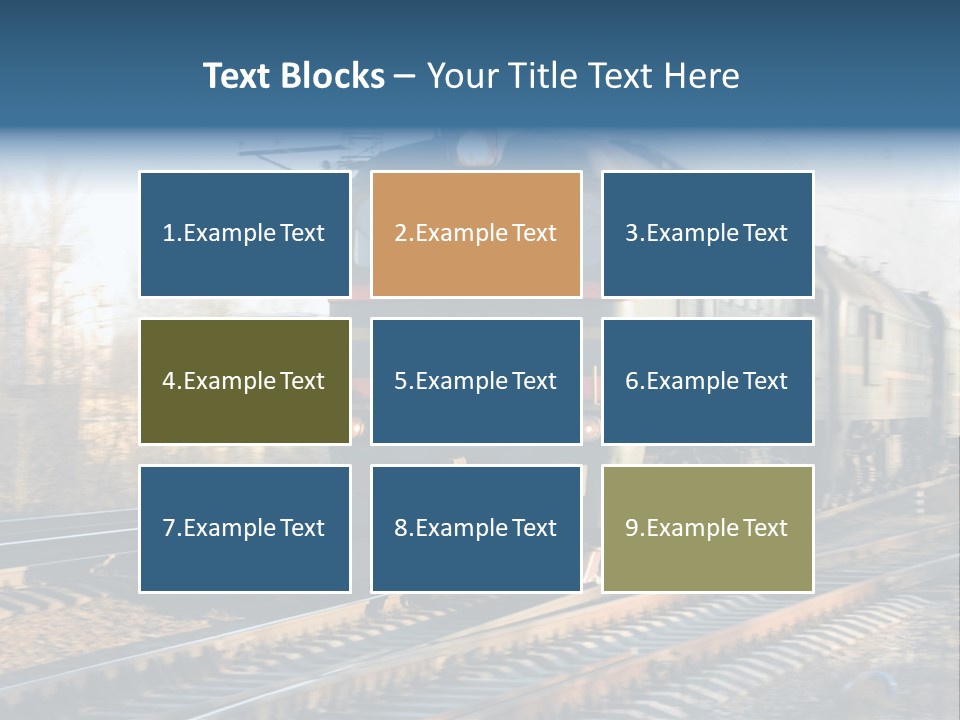 Rail Industrial Cargo PowerPoint Template