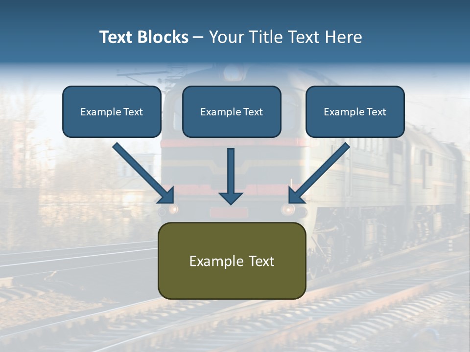 Rail Industrial Cargo PowerPoint Template