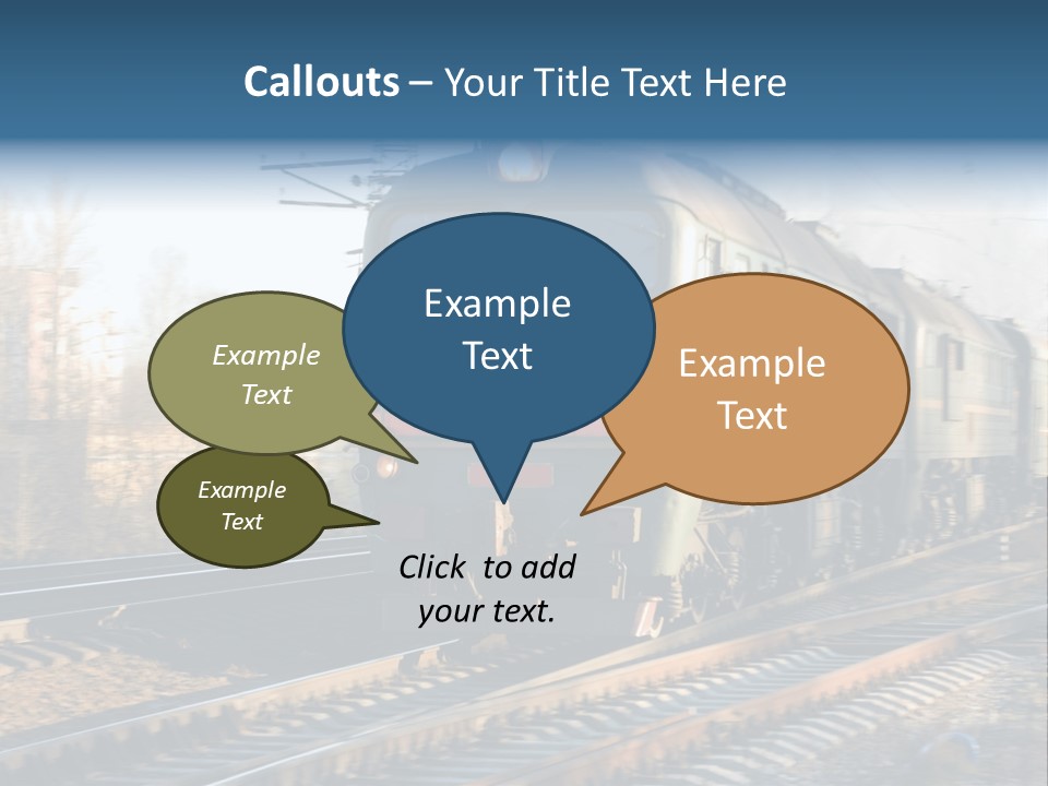 Rail Industrial Cargo PowerPoint Template