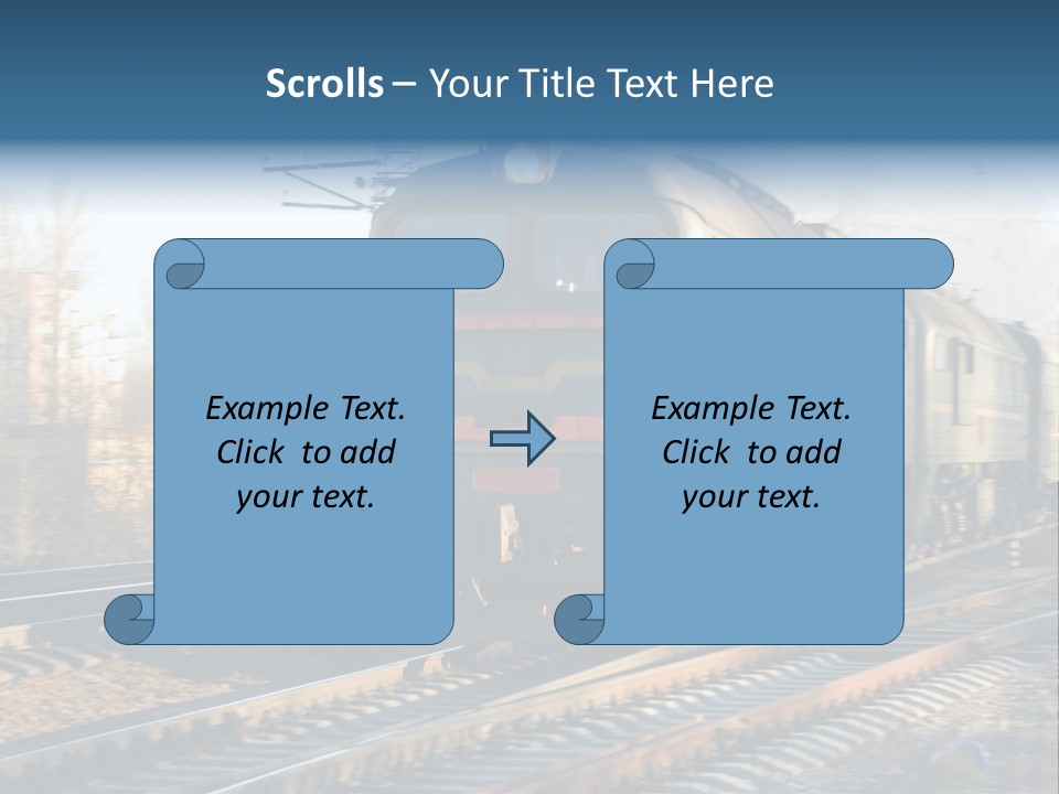 Rail Industrial Cargo PowerPoint Template